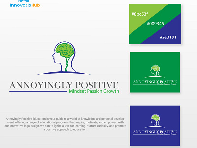 Education Logo - Annoyingly Positive annoyinglipositiveeducation branding design educationlogo graphicdesigner icon identity illustration innovatixhubdesigns inspirecuriosity logo logo mark logoart logodesign logodesigner minimalist logo personalgrowth positivelearning trend vector