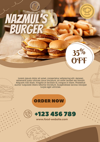A simple food flyer design branding design flyer flyer design graphic design new design