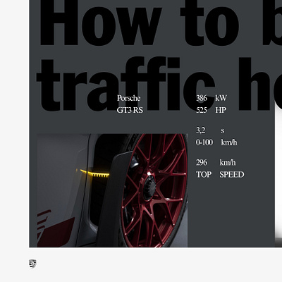 🐎 Porsche GT3 RS gt3 gt3rs porsche site ui ux webdesign webflow website