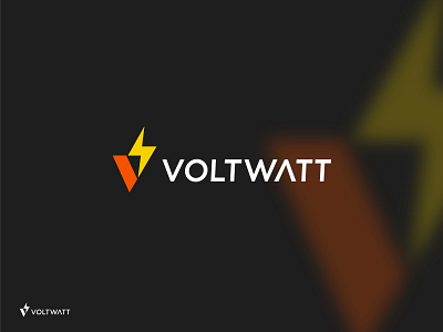 VoltWatt - Energy Company Logo available bolt branding clean company design dinamic energy flat for sale lightning logo minimalist modern professional simple sleek volt watt