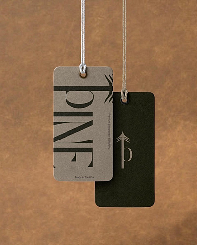 "Pine" Blanket Tags branding logo