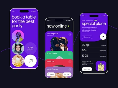 Search party online UI app design app design event iphone mobile ui party ui