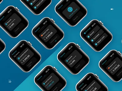 Smartwatch app - Track your expenses admindashboard app apple watch app branding dashboard design graphic design illustration logo smart watch smart watch ui spatial watch ui ui vector watch app watch ui