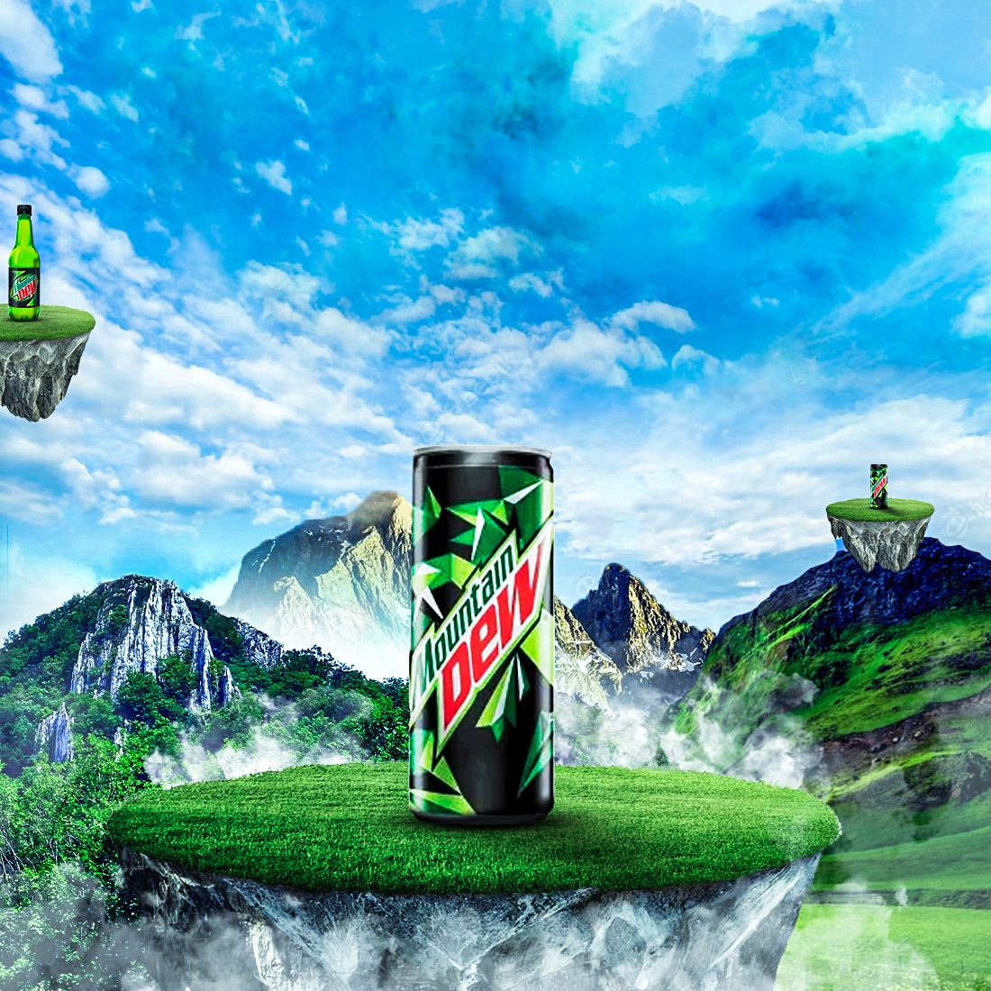 Mountain dew poster by Abdullah on Dribbble