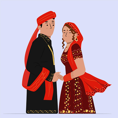 bridal groom illustration adobe illustration branding design flat flat illustration graphic design illustration vector