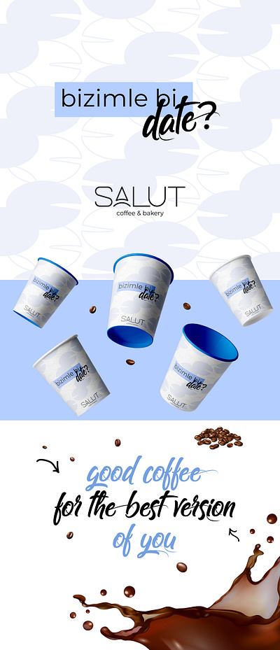 Brand Design - Salut Coffee app brand branding design graphic design illustration typography