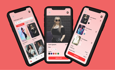 Clothes app app branding design graphic design illustration ui ux