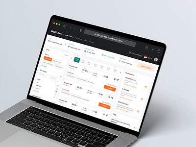 Speedrail - Train Ticketing Dashboard accomodation app ui card clean components dashboard date picker discounts faq filter minimal planning promotions public transport app reserve ticketing train booking dashboard transportation uix vacation