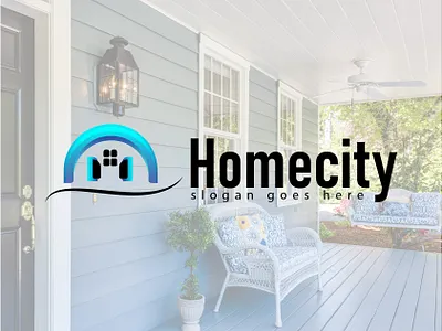 Home city - logo design. a real estate company logo. 3d app logo branding creative logo genuine logo gradient logo graphic design icon logo illustration logo logos minimalist logo modern logo unique logo