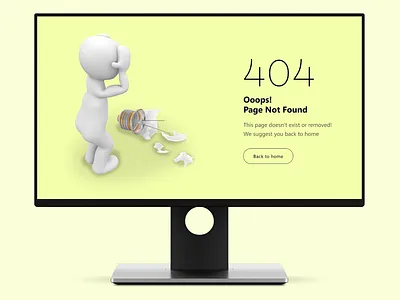 404 Page 404 page dailyui design