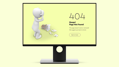 404 Page 404 page dailyui design