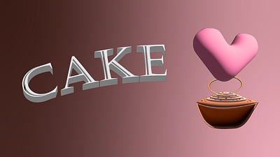 cake 3d branding graphic design logo motion graphics ui