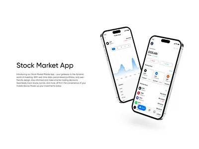 Stock Market Mobile App Design iso app