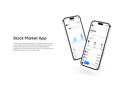 Stock Market Mobile App Design iso app