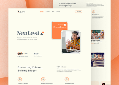 Education Website Design modern website