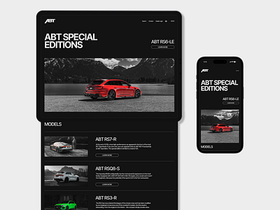 ABT Tuning | Website Redesign abt abt tuning graphic design marketing redesign ui web design website