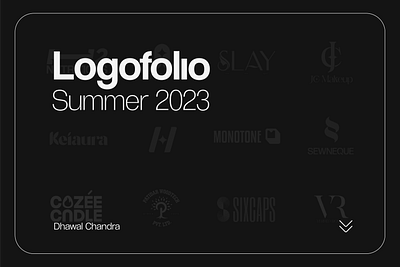 Logofolio - Summer 2023 brand identity branding design graphic design logo logo design typography