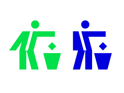 Do Not Litter grid icon icon system iconset pictogram wayfinding