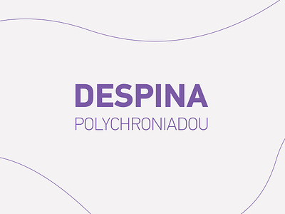 Despina Polychroniadou - Web Developer Portfolio brand branding clean design flat graphic design identity illustration illustrator logo logo design minimal typography ui ux vector web web design website