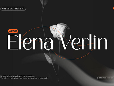ABSD Elena Verlin absd elena verlin branding display font modern typeface type design typeface typography