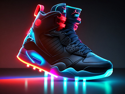3D Futuristic Sneakers animation graphic design jordan shoes sneakers