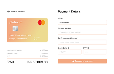 Credit Card Checkout Page - Daily Designs (Day 2) app daily day2 design graphic design illustration minimal ui