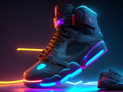 3D Futuristic sneakers 3d graphic design