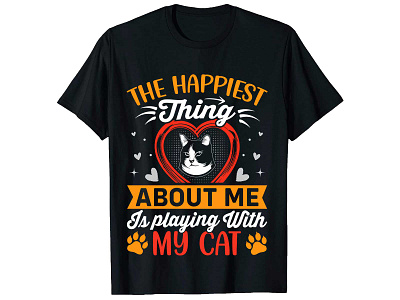 The Happiest Thing About Me playing With My. Cat T-Shirt Design bulk t shirt design cat shirt design cat t shirt design custom shirt design custom t shirt custom t shirt design fashion design graphic design graphic t shirt design merch design photoshop t shirt design shirt design t shirt design free t shirt design logo t shirt design online trendy t shirt design tshirt design template typography shirt design typography t shirt design vintage t shirt design