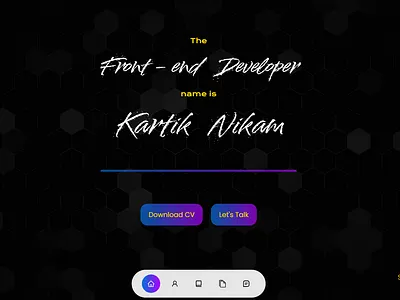 Personal Portfolio portfolio site design