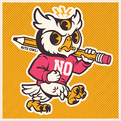 Nite Owl Co. Mascot branding design graphic design illustration