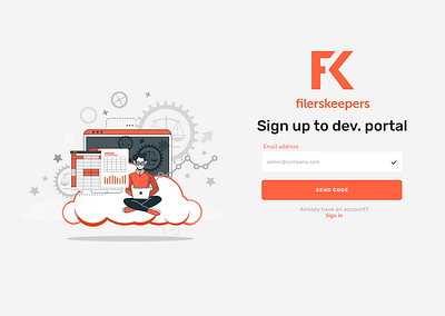fk Developer portal dashboard design ui ux web