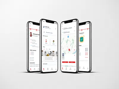 Delivery app ui adobe design ui ux
