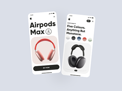 Apple Mobile Website Redesign airpods apple clean ios app mobile app modern shop ui ux