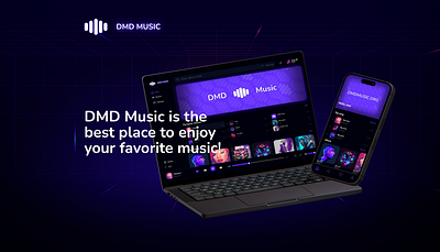 DMD Music WEB and APP Design UI/UX app design dmd dmd music music music app music streaming app player ui web website website music