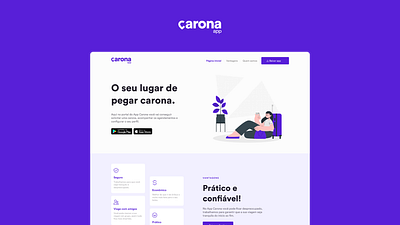 Carona App app branding design figma interface minimal ui ux