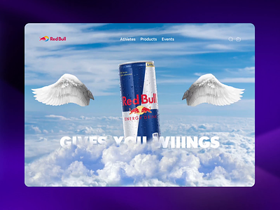 RedBull - Redesign of the website design energy drink inspiration redbull redesign sport ui ux web design