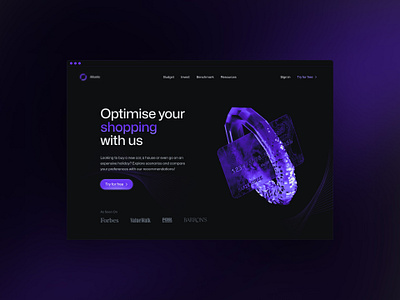 ◎ shopping lp 3d brand branding illustration landing page lnd saas shopping ui