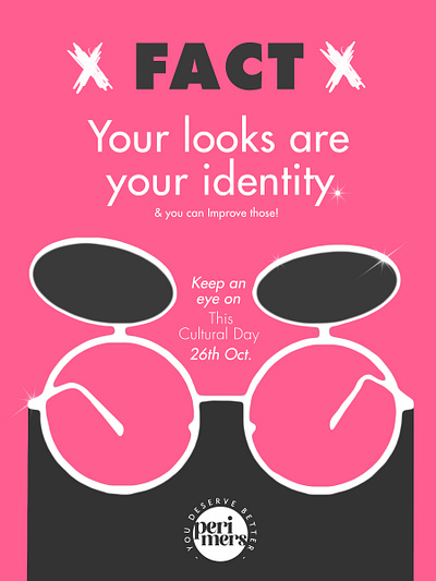 Perimers' Poster - 4 colorful design graphic design illustration pink poster poster designing sunglasses design sunglasses poster sunglasses vector