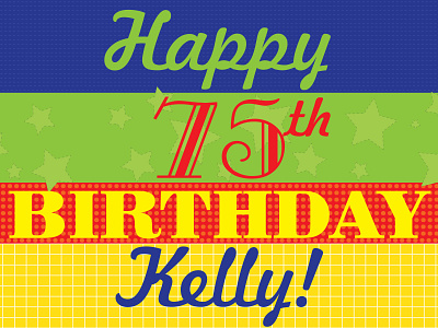 Happy Birthday Sign design graphic design illustration typography vector