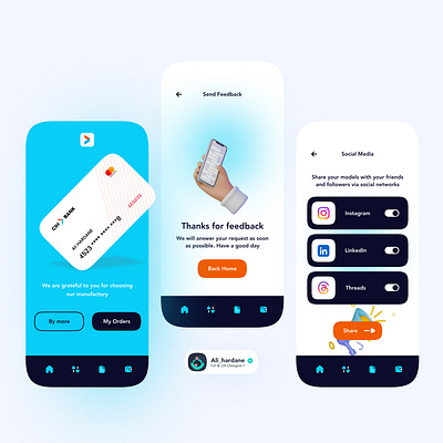 Mobile App Financial Project - CIH BANK app dashboard design graphic design inspiration mobile app ui