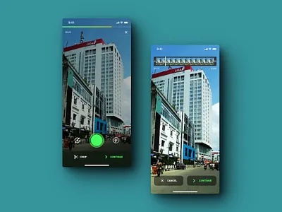 Record, Crop & Post camera crop design figma mobile post record reels social social media tiktok ui uiux uiuxdesign upload ux video