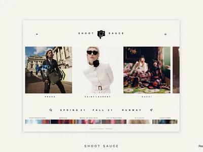 Shoot Sauce – Web design fashion ui uidesign ux ux ui uxdesign