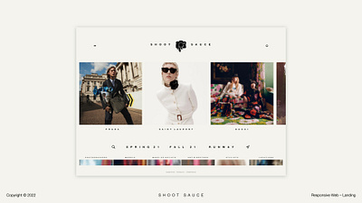 Shoot Sauce – Web design fashion ui uidesign ux ux ui uxdesign