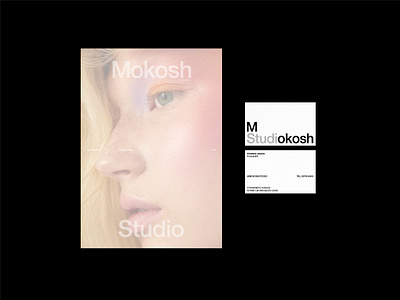 Mokosh Studio branding business card collateral design graphic design letterhead typography