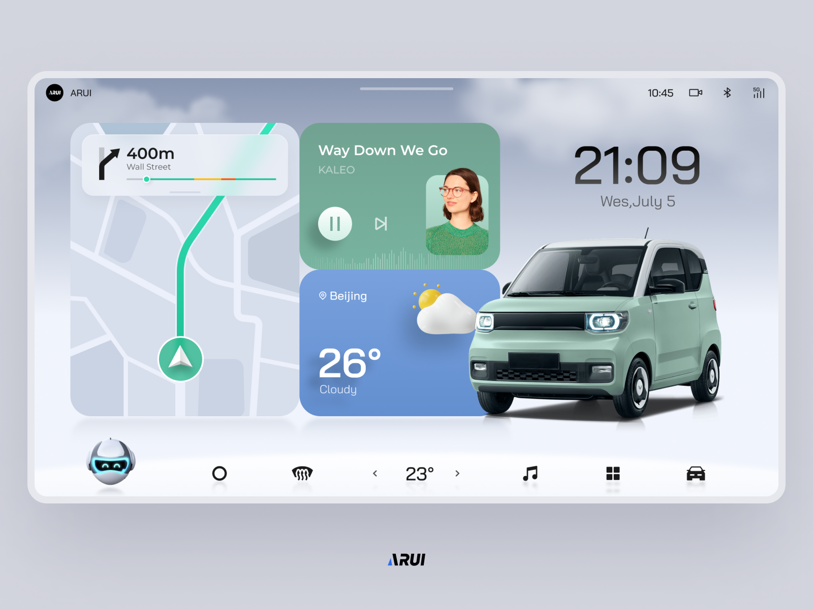 HMI Concept Design-Miniev hmi mini ui
