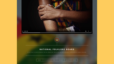 National Folklore Board app branding design typography ui ux