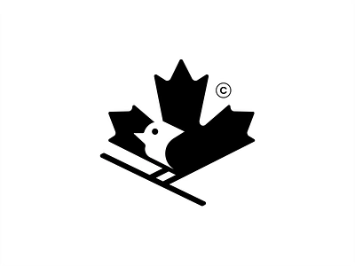 maple bird animal bird branche branding canada home leaf logo logomark maple mark negative space nest