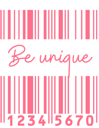 Be unique 2024 bands bare be birthday boyfriend code codebare design gift graphic design illustration logo pink special unique