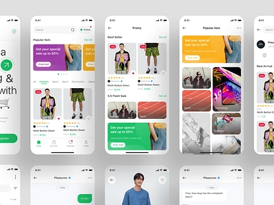 Tokotok - Ecommerce App UI KIT app app design buy ecommerce ecommerce app kit marketplace marketplace app mobile mobile app online online shop selling shop shop app shopping shopping app ui kit