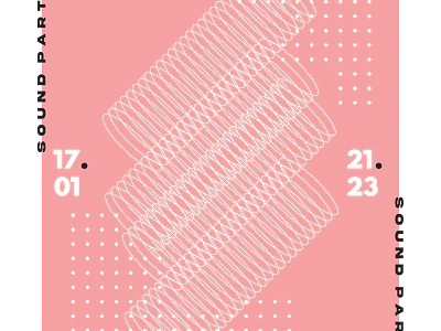 TECHNO POSTER - 2 acid aesthetic design effect illustration mockup music musical party poster simple sound techno vector vibe